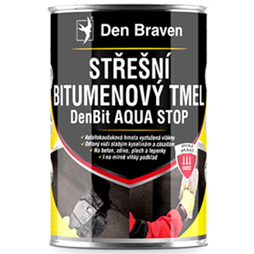 Střešní bitumenový tmel Den Braven DenBit AQUA STOP 1 kg Den Braven