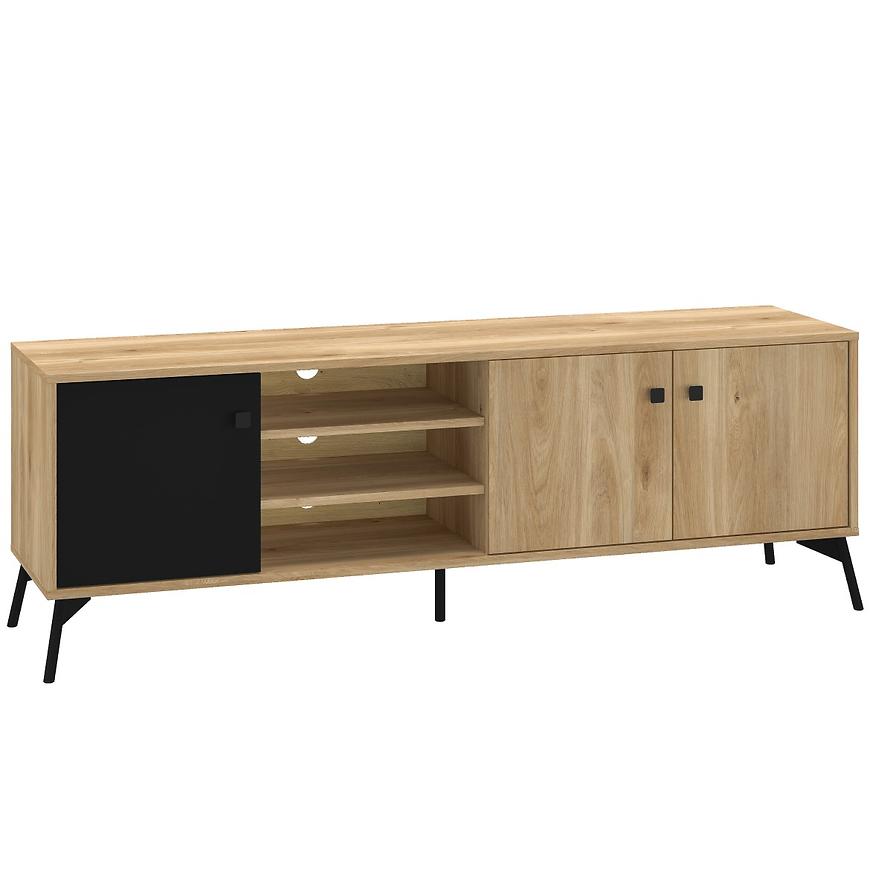 Tv Stolek Agis 06 Honey Castello Oak/Black Mat Baumax