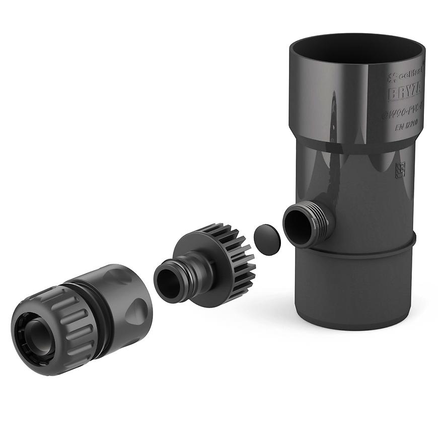 Sběrač dešťové vody  63 mm Bryza černá CELLFAST BRYZA