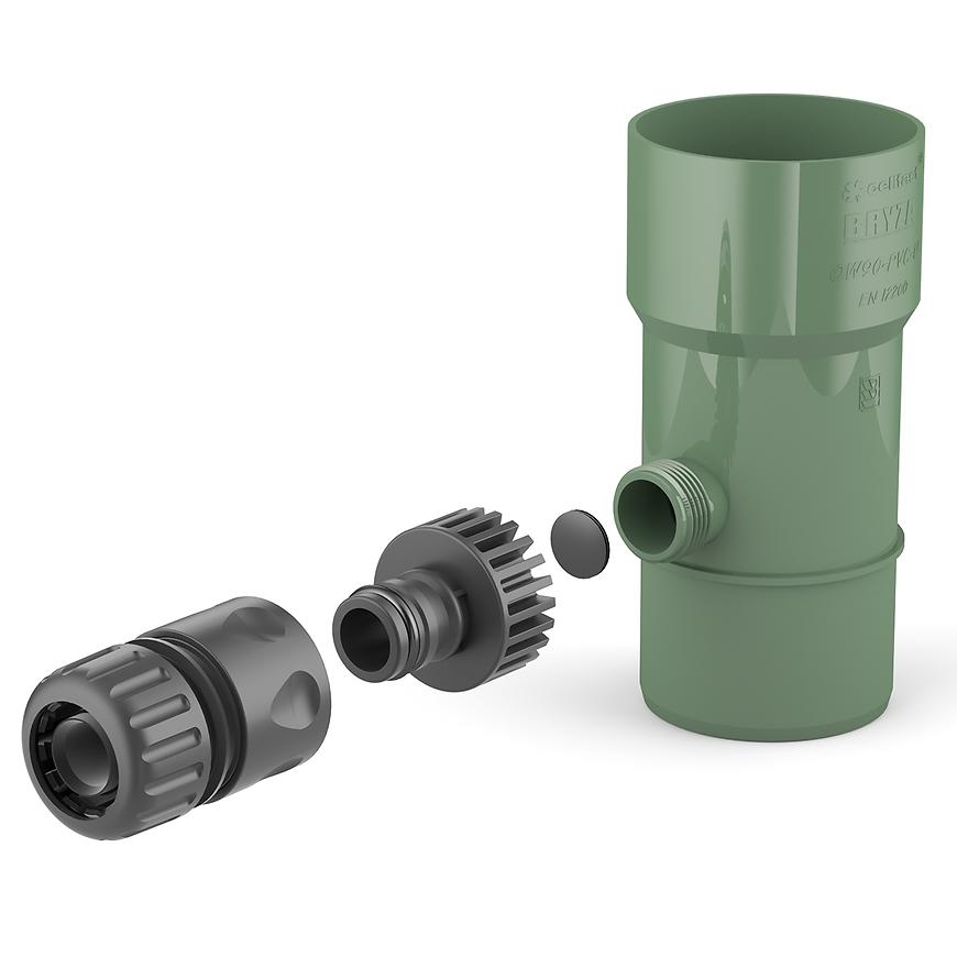 Sběrač dešťové vody  63 mm Bryza zelená CELLFAST BRYZA