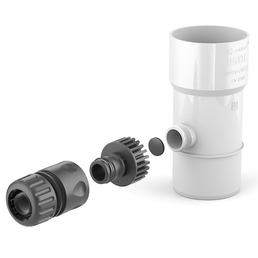 Sběrač dešťové vody  90 mm Bryza bílá CELLFAST BRYZA