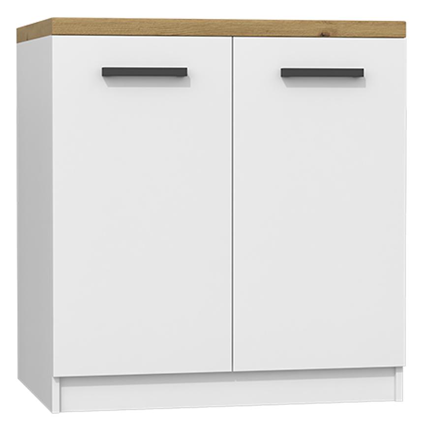 Kuchyňská Skříňka D-60/82 Bílý Mat-Dub Artisan Baumax