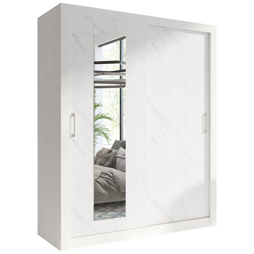 Skříň In box 2 180 bílá lux/mramor bianco Baumax
