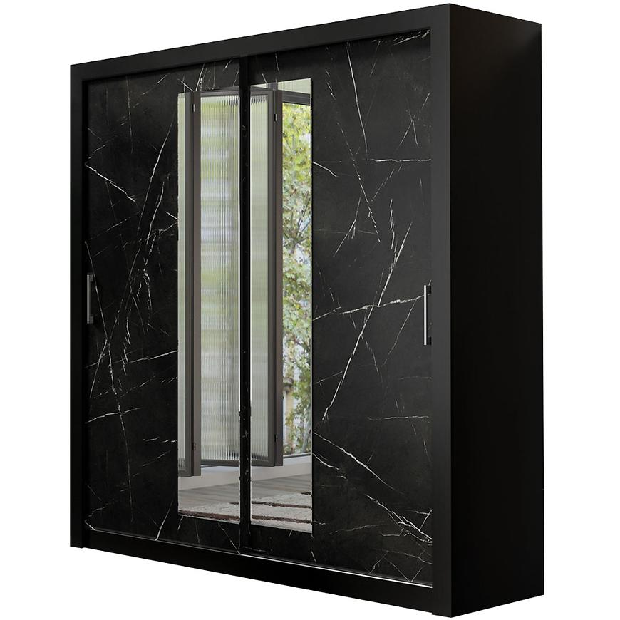 Skříň In box 2 200 black/black royal Baumax
