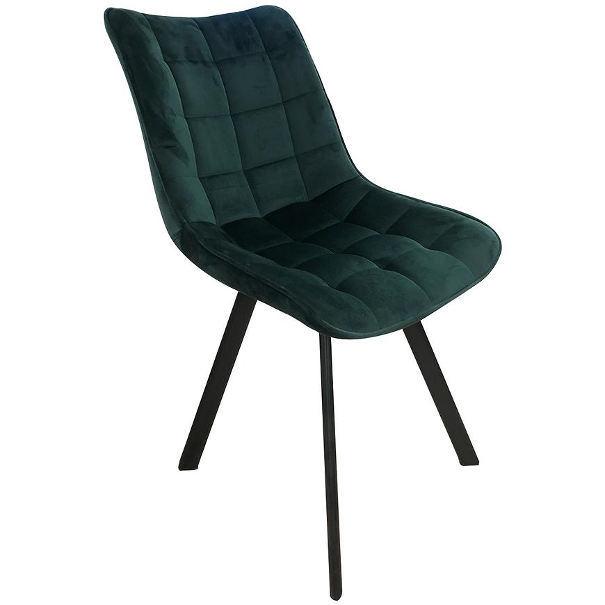 Židle W132 zelená nohy černé Baumax
