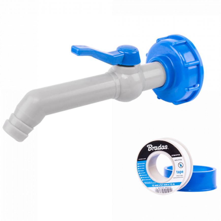 Kohoutek s přípojkou IBCS60x6 pro hadici 19-25 mm Bradas