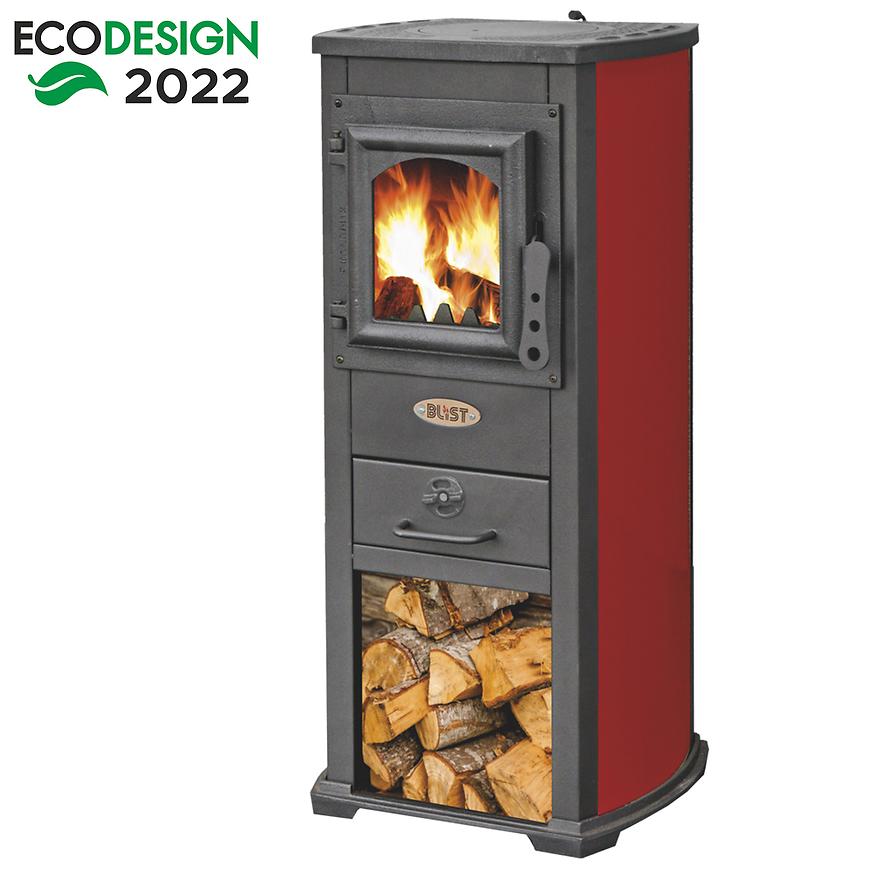 Krbová kamna ekonomik lux 5-7 kW červené Baumax