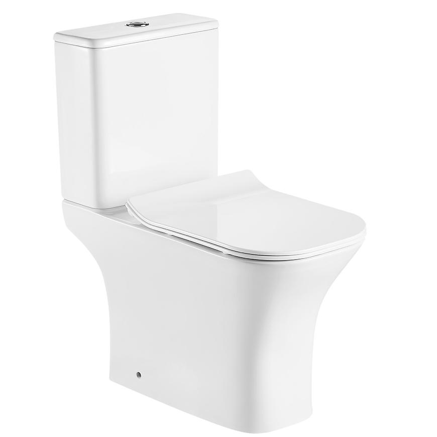 WC kombi bez splachovacího kruhu Bowen Baumax