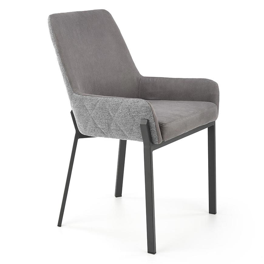Židle K439 látka/kov tmavě šedá/ šedá55x54x86 Baumax