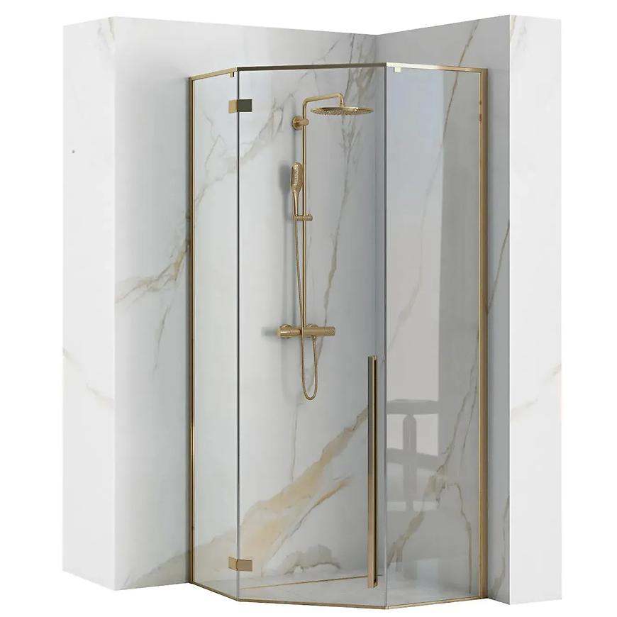 Sprchový kout Diamond gold 90x90x195 REA