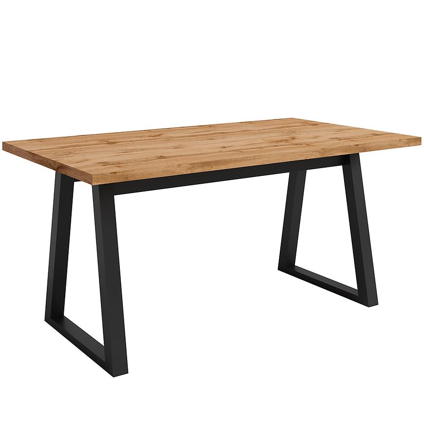 Stůl Iga Dub Wotan / Černá  Mat 160x90 Baumax