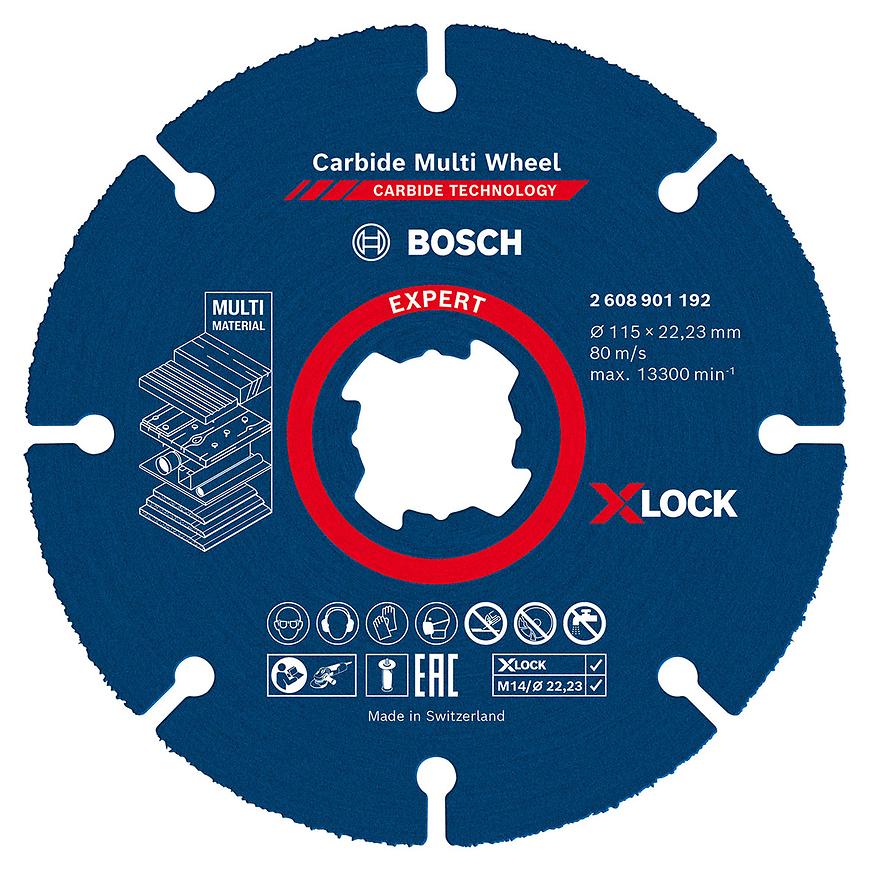 Expert Carbide Multi Wheel X-Lock cutting disc 115 mm Bosch