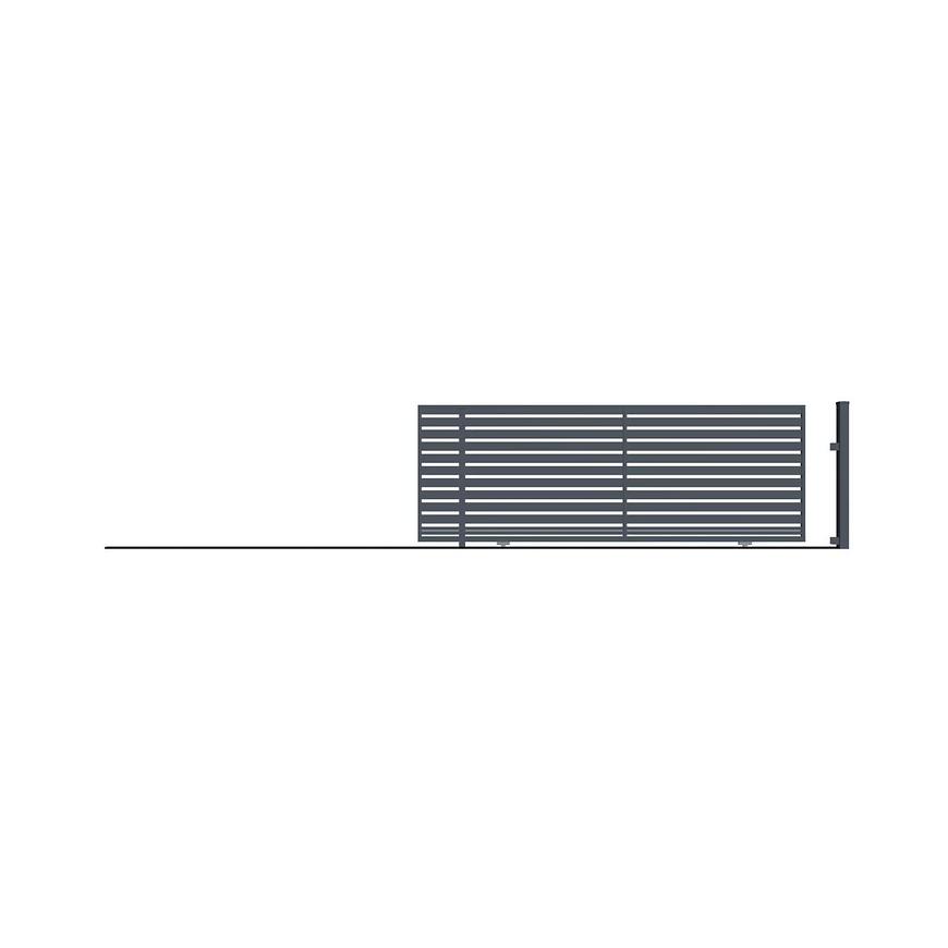 Posuvná brána SZAFIR bez PROTIZÁVAŽÍ levá 152X400 W01366 Baumax