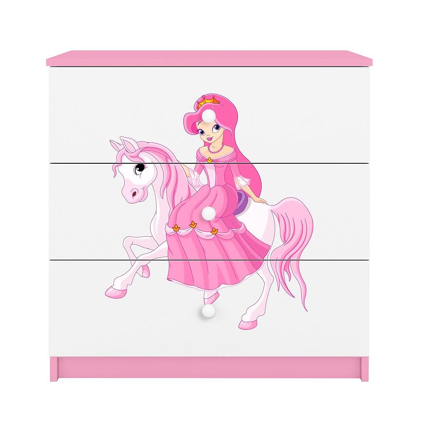 Dětská komoda Babydreams růžová - Princezna 1 Baumax