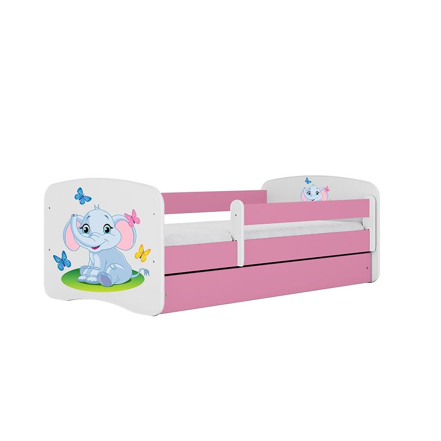 Dětská postel Babydreams+SZ růžová 80x160 Slon Baumax