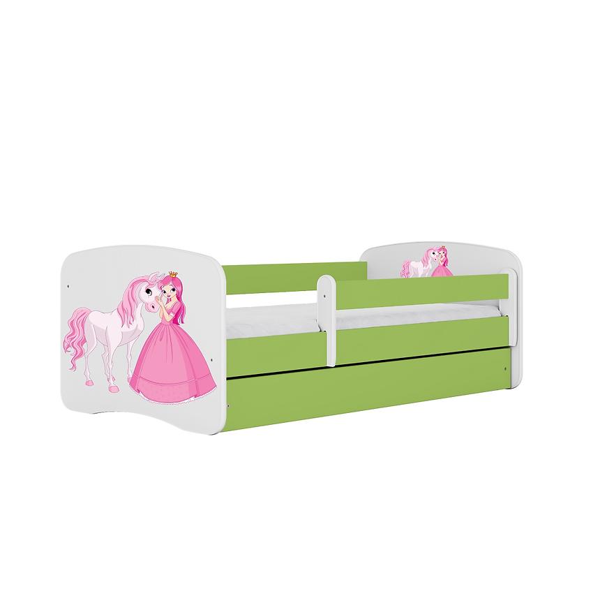 Dětská postel Babydreams+SZ+M zelená 80x160 Princezna 2 Baumax