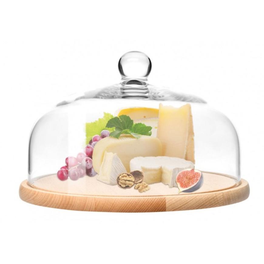 Dřevěný podnos s poklopem Glamour Krosno 1 ks KROSNO GLASS