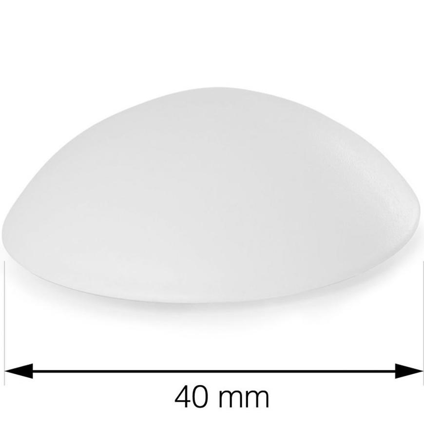 Dveřní zarážka průměr 40 mm samolepicí bílá 6 ks Walteco