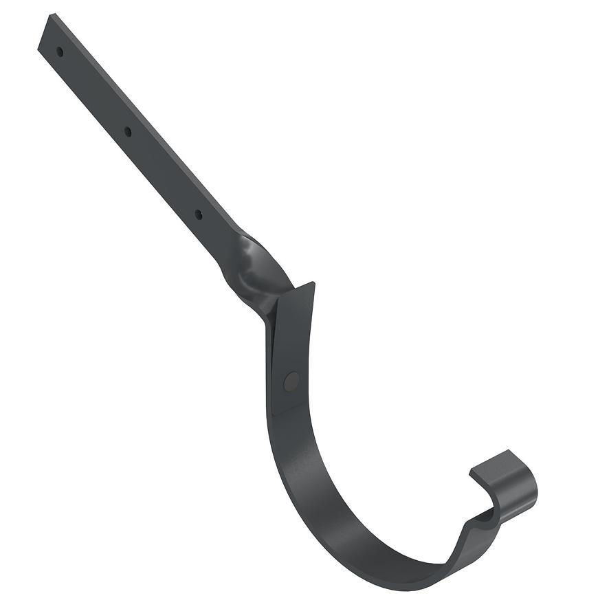 Okapový hák kroucený 64-194  stal 125 mm Bryza grafitowy RAL 7021 CELLFAST BRYZA