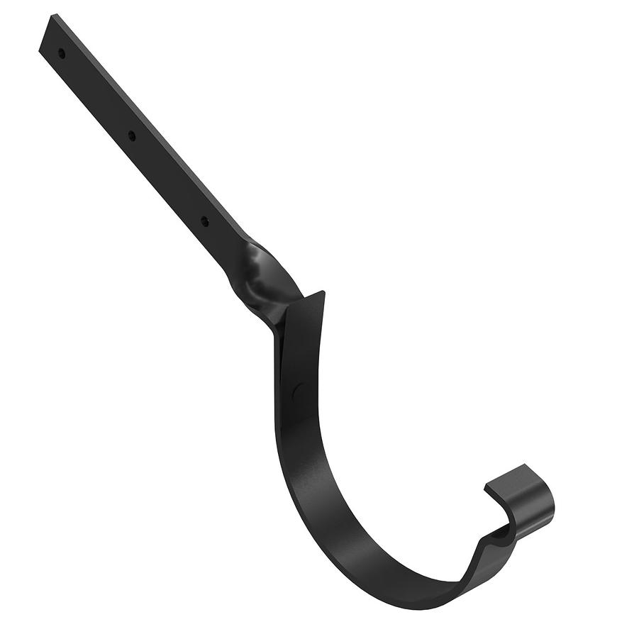 Okapový hák kroucený 64-199  stal 125 mm Bryza černá RAL 9005 CELLFAST BRYZA
