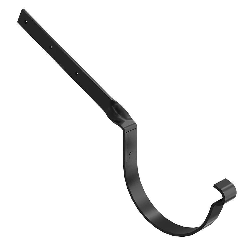 Okapový hák kroucený 64-499  stal 150 mm Bryza černá  RAL 9005 CELLFAST BRYZA