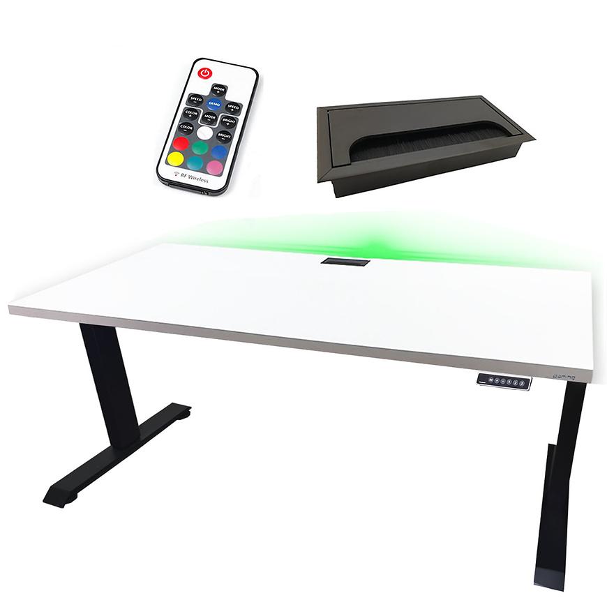 Psací Stůl Top Elektr.  Černá 120x60x2
