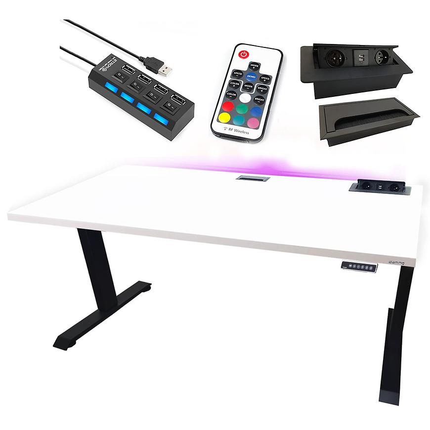 Psací Stůl Top Elektr.  Černá 120x60x3