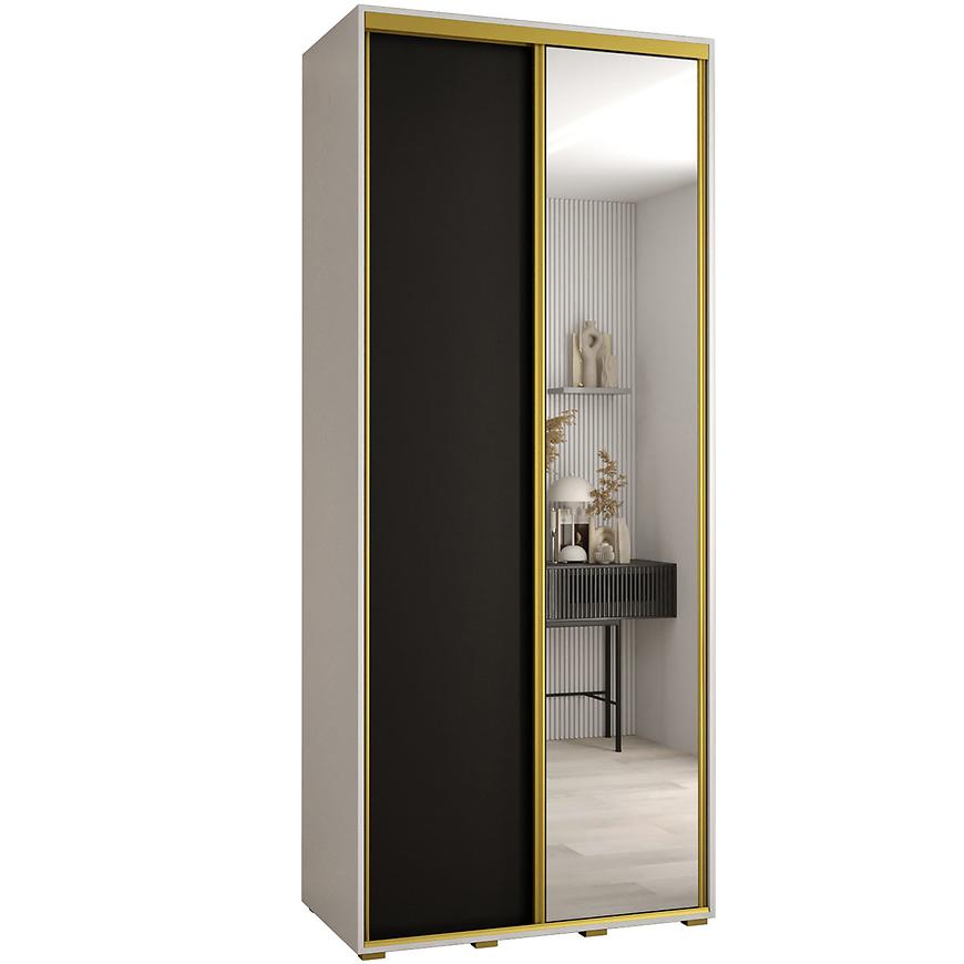 Skříň 45 Canaris 3 120 bílá/černá/gold Baumax