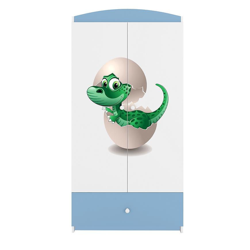 Skříň Babydreams modrá - Dinosaurus Baumax
