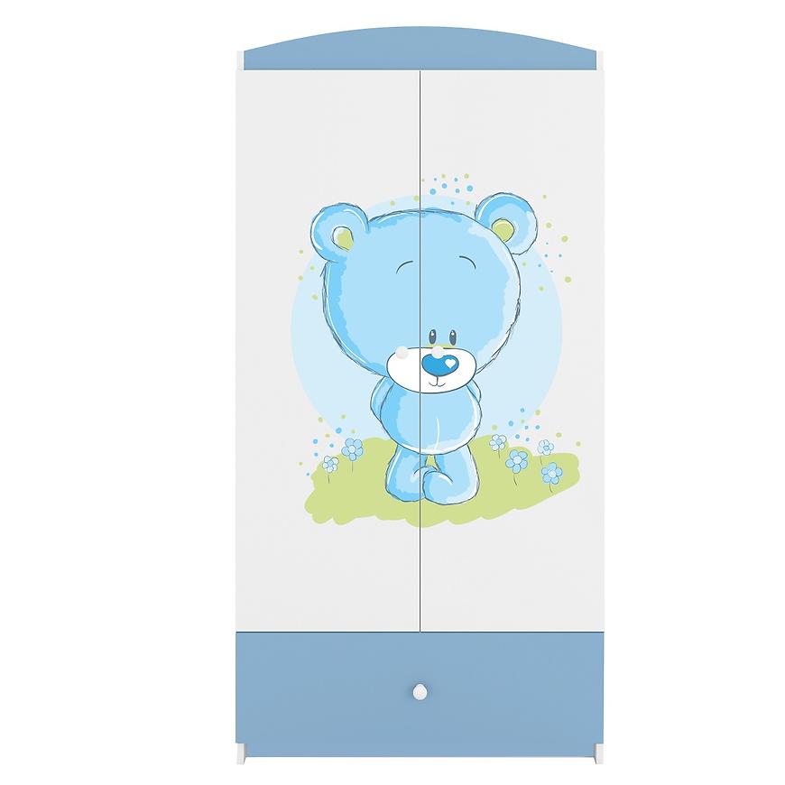 Skříň Babydreams modrá - Modrý medvídek Baumax