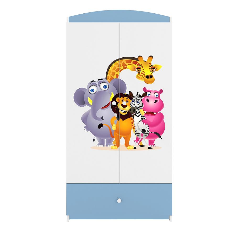 Skříň Babydreams modrá - Zoo Baumax