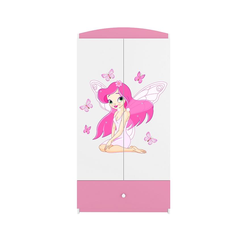 Skříň Babydreams růžová - Víla 1 Baumax