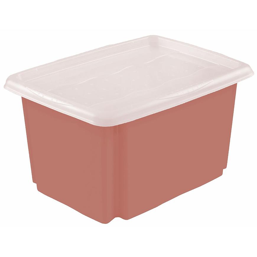 Úložný box s víkem červený 45x35x27 30 l Baumax