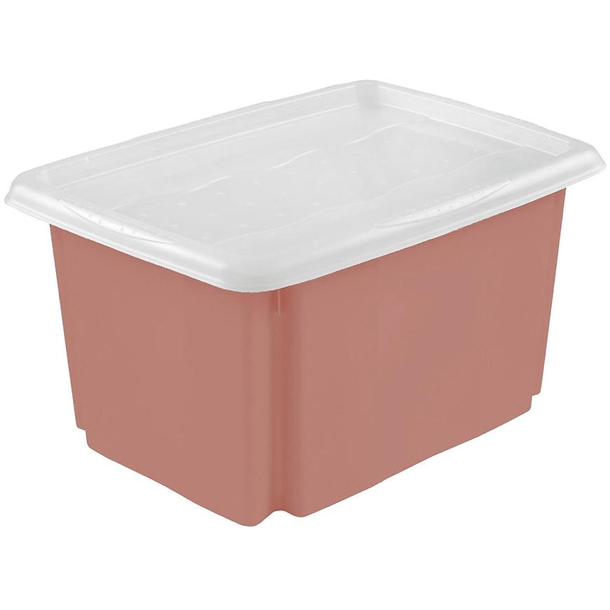 Úložný box s víkem červený 55