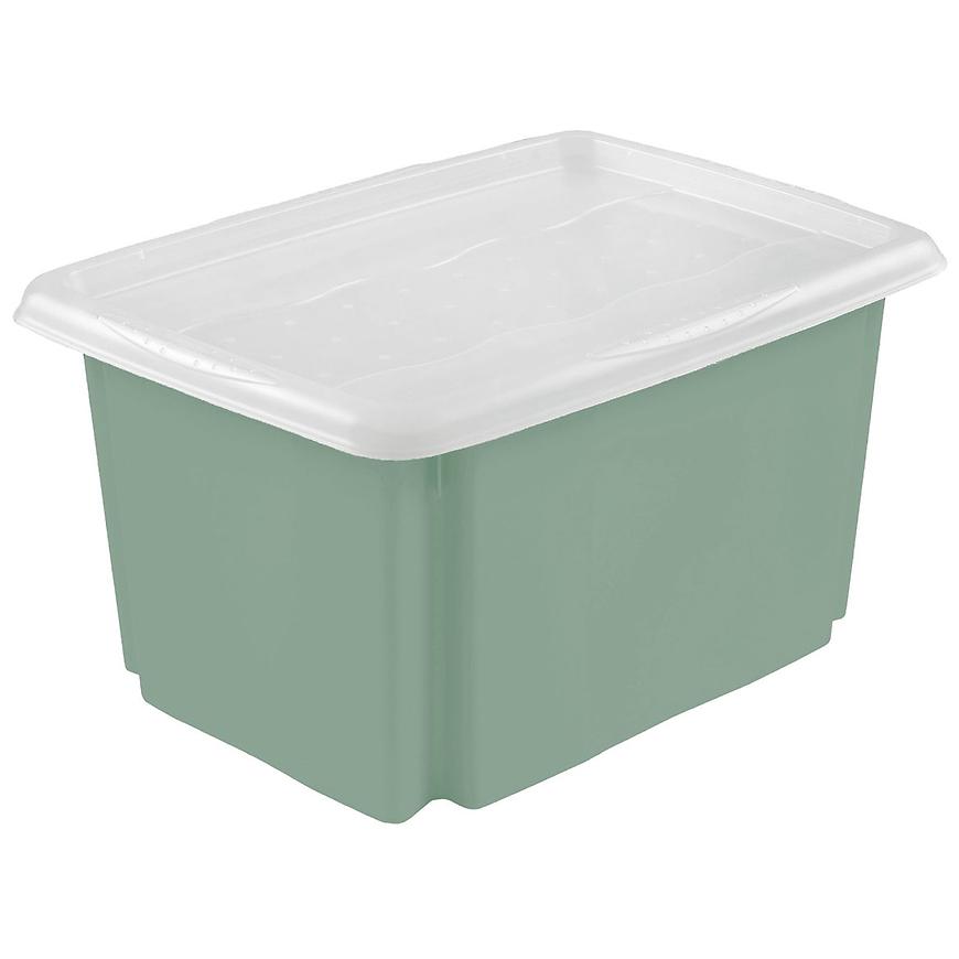 Úložný box s víkem zelený 41