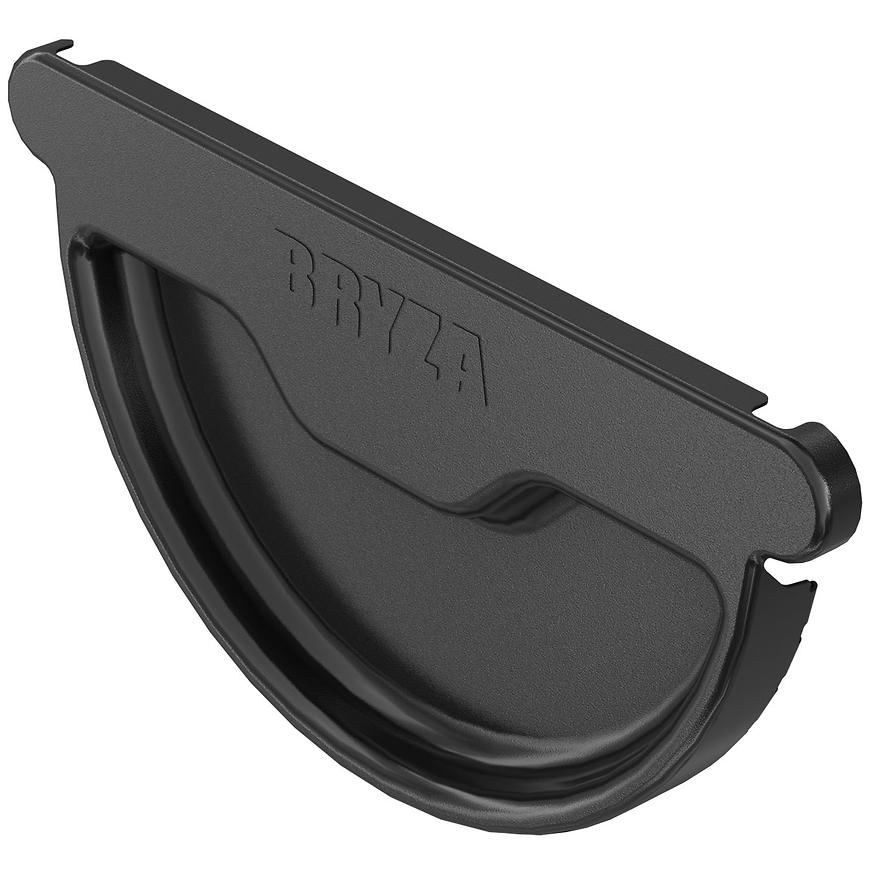 Univerzální čelo pro okapový žlab 64-389 ocel  150 mm Bryza černá RAL 9005 CELLFAST BRYZA