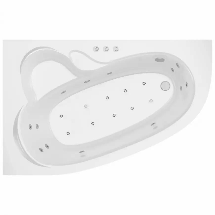 Hydromasážní vana Madura 160/105 L 12DW+10DP ovládání pneumatické Aqua Mercado
