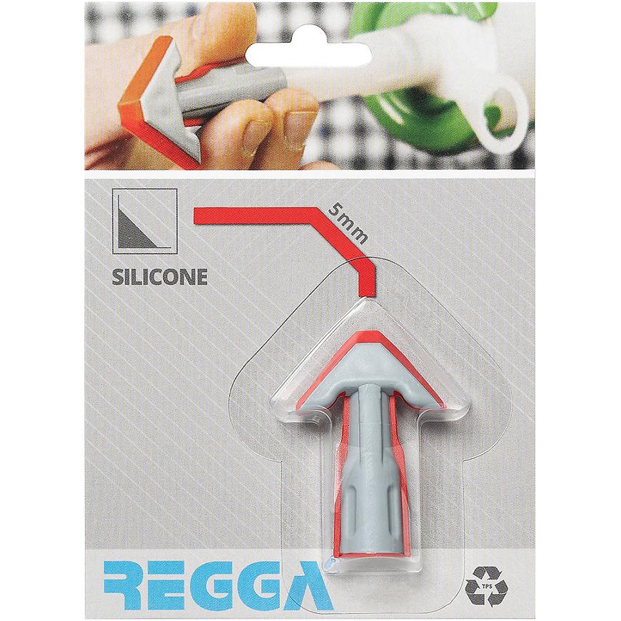 Aplikační špička na silikon Regga červená 5 mm rovná REGGA