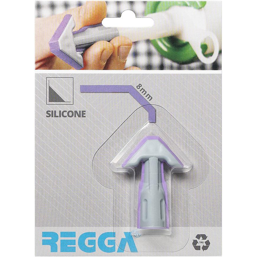 Aplikační špička na silikon Regga fialová 8 mm rovná REGGA