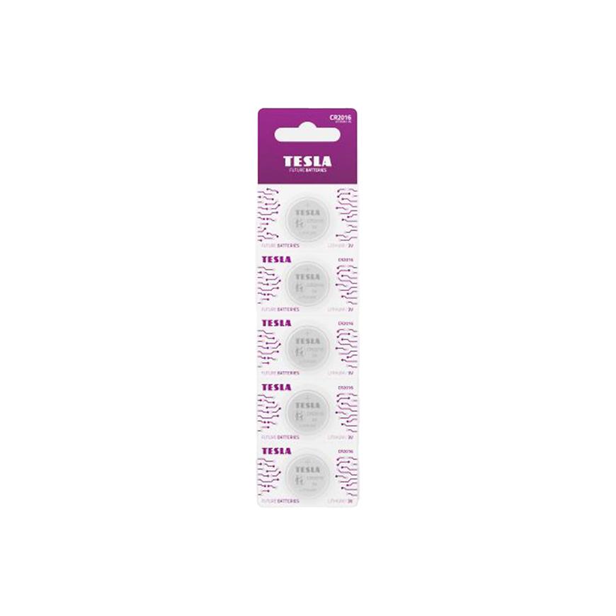 Baterie Tesla CR 2016 5 ks TESLA LIGHTING