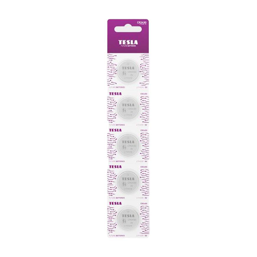 Baterie Tesla CR 2430 5 ks TESLA LIGHTING