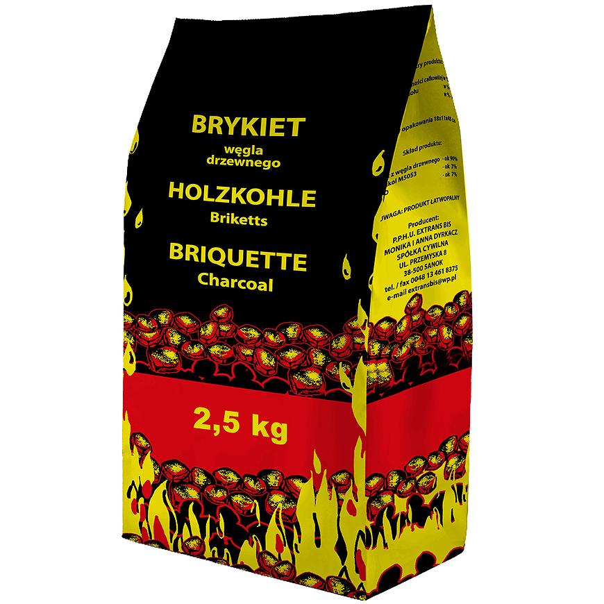 Brikety z dřevěného uhlí 2.5kg Baumax