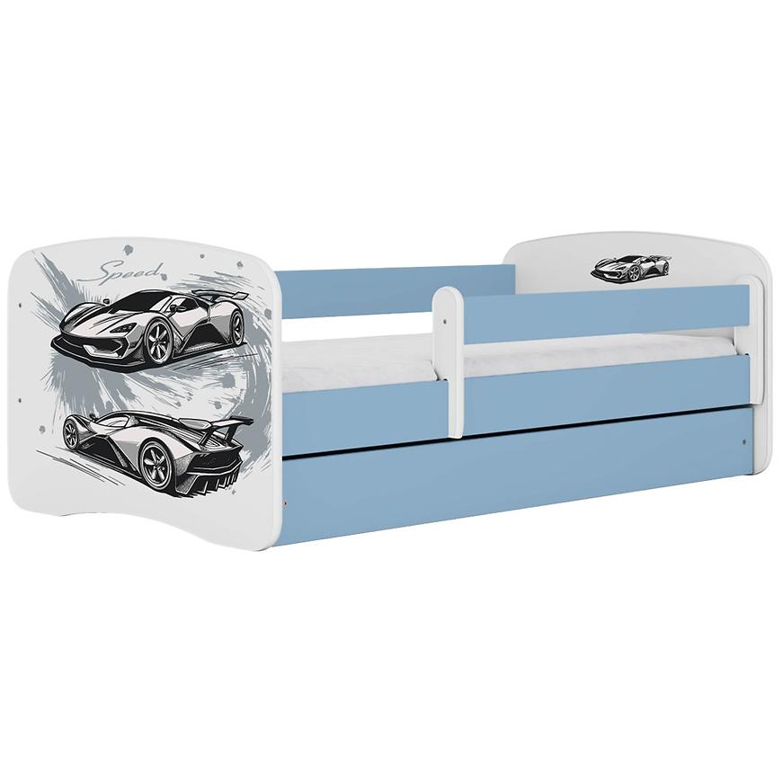 Dětská postel Babydreams+SZ+M modrá 70x140 auto Baumax