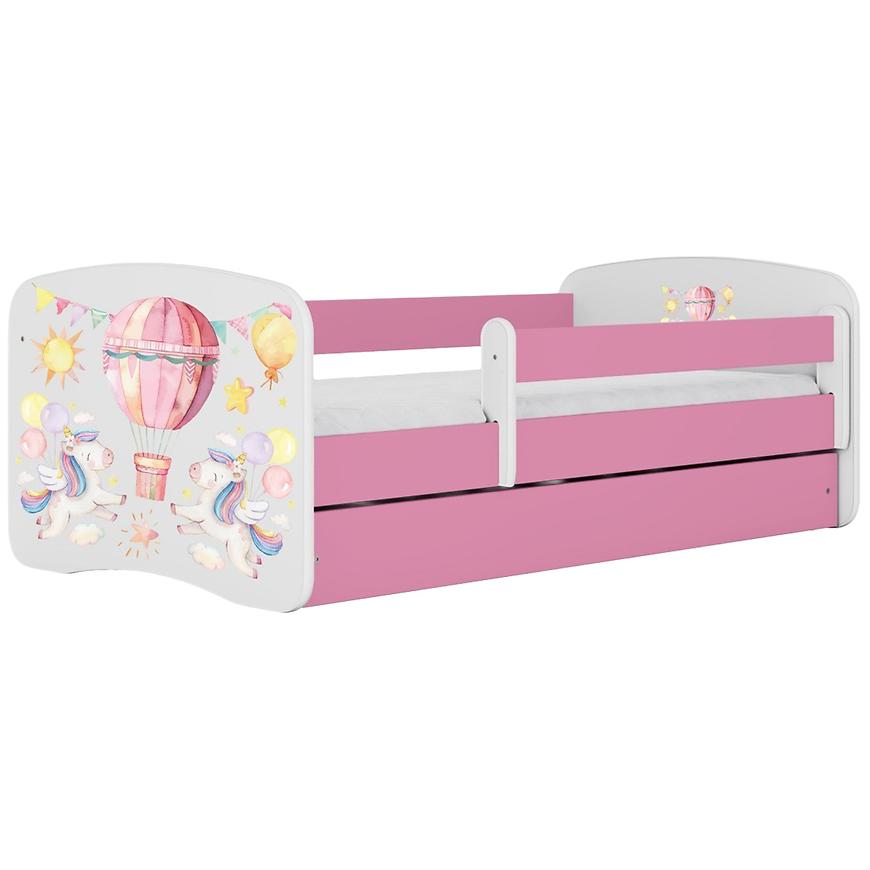 Dětská postel Babydreams+SZ+M růžová 80x180 Balónek Baumax
