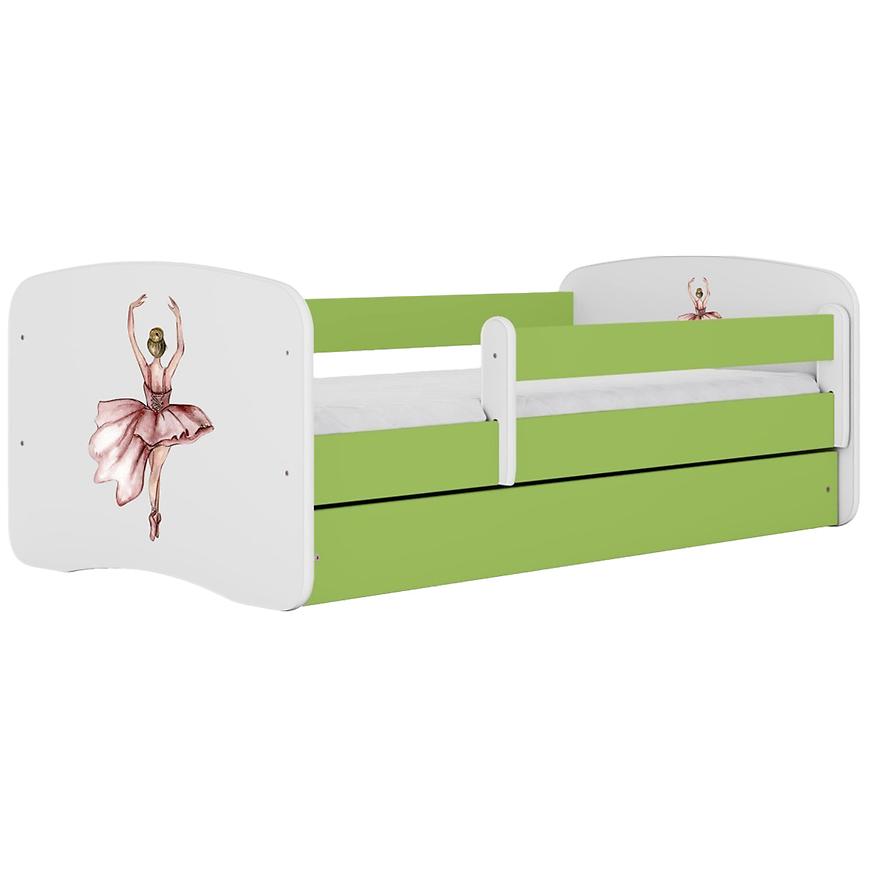 Dětská postel Babydreams+SZ+M zelená 80x180 Balerína Baumax