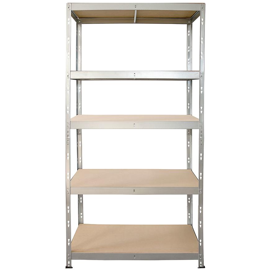 Kovový regál pozinkovaný Stabil II 180x90x45cm – 250 kg/5 polic Baumax