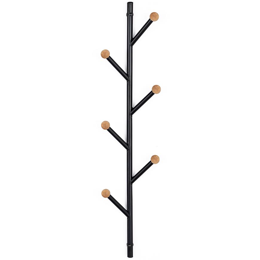 Nástěnný věšák GC7139-1 černá/přírodní Baumax