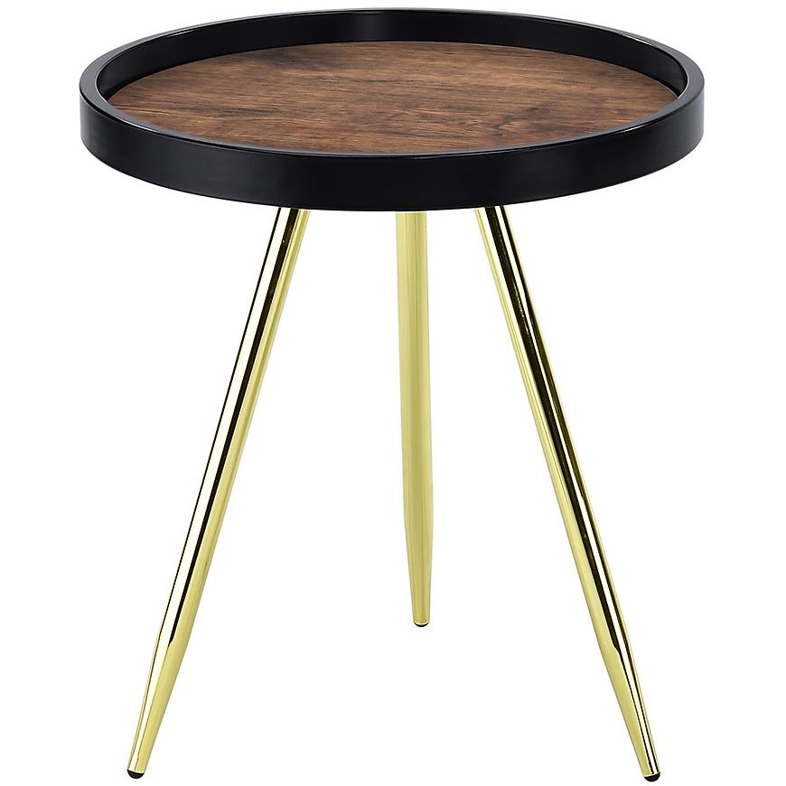 Odkládací stolek GC7549 43x43x48 mosaz/černá/antik Baumax