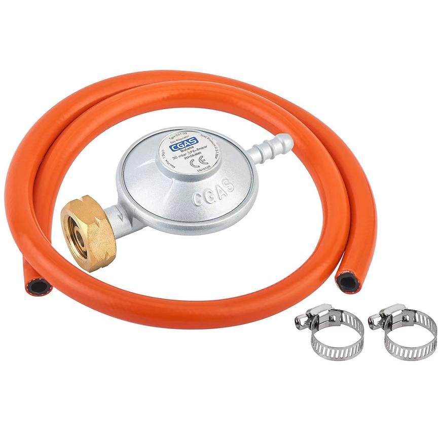 Regulátor tlaku plynového grilu 30mbar  - set HEATING MERCADO
