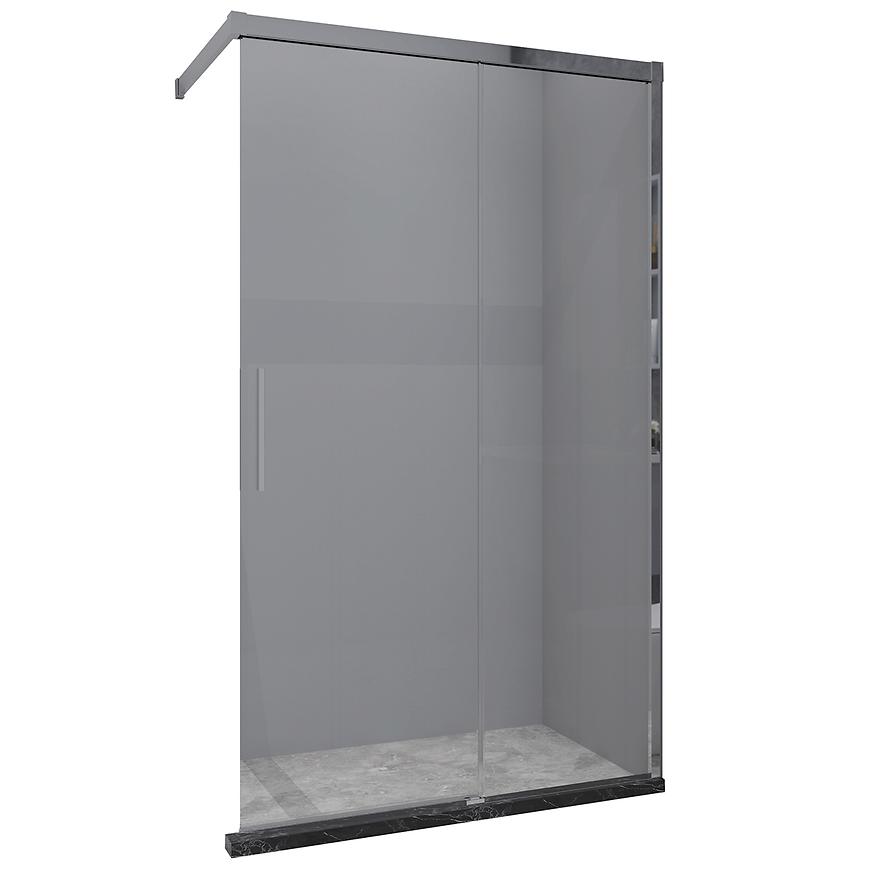 Sprchová zástěna Walk-In Relax 100x200 chróm Aqua Mercado